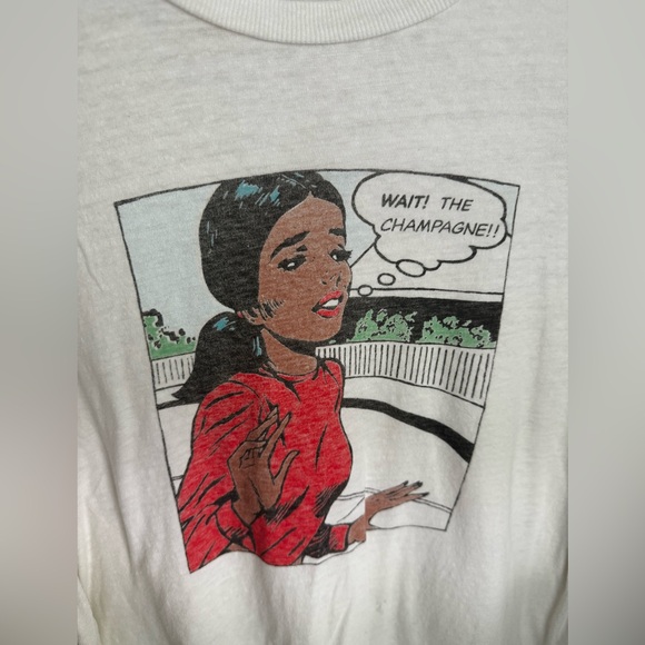 NWOT Redone Wait the Champagne 70’s Loose Tee in Vintage White - Picture 6 of 6